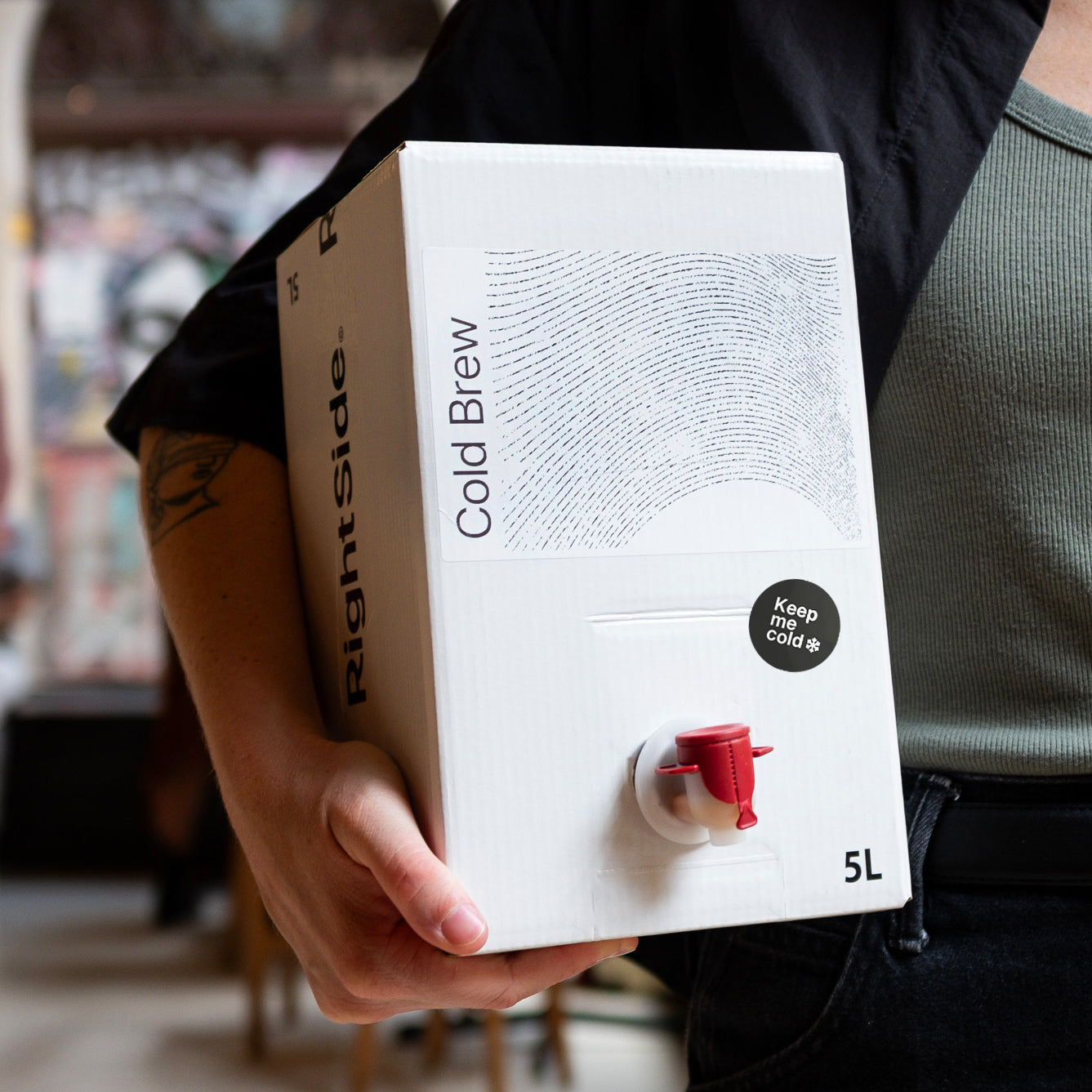 Bag in Box Cold Brew Colombia Right Side Coffee