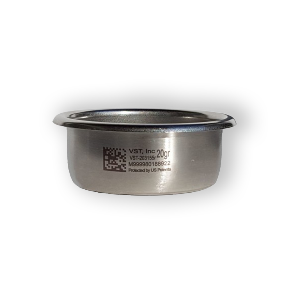 VST Precision Filter Basket 20g Right Side Coffee